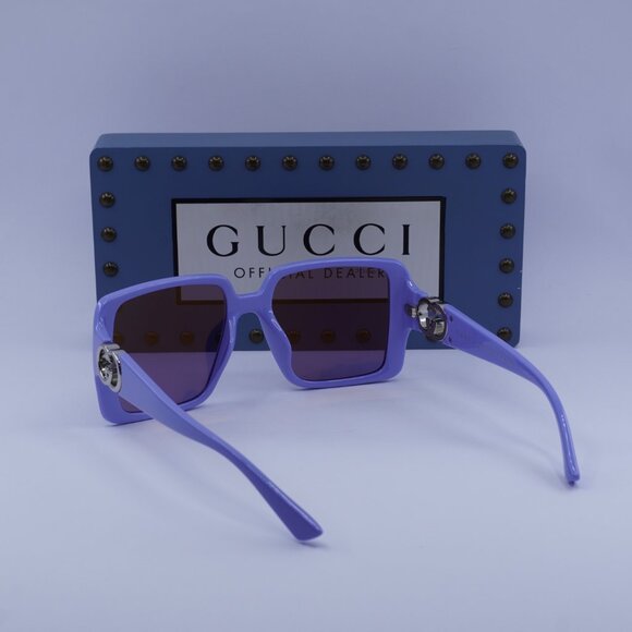 Gucci GG1692SA 004 Square Sunglasses - Violet - Picture 6 of 11